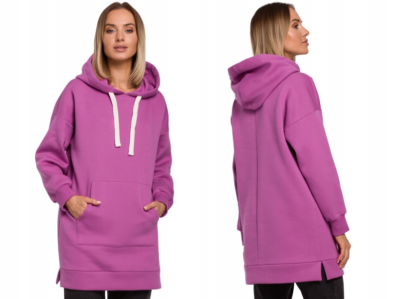 

długa Bluza Oversize z kapturem 36/38 S/m