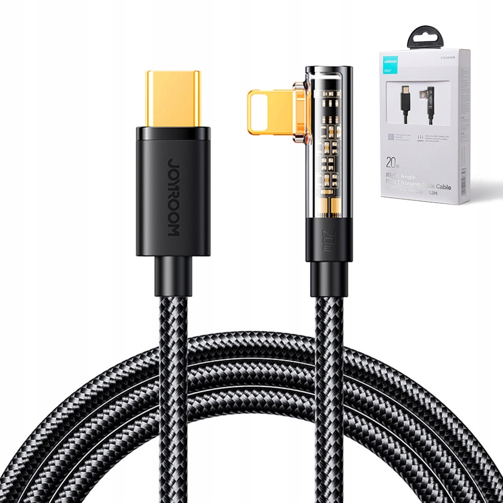 

Joyroom Kabel Lightning Kątowy/usb C 20W 1,2 m