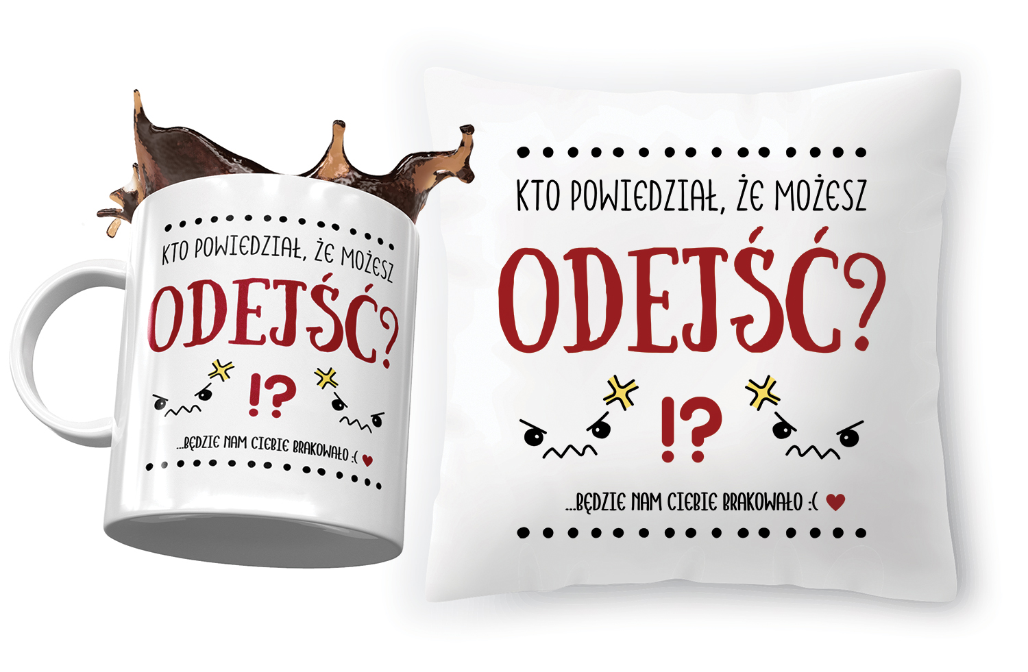 

Zestaw na Pożegnanie z Pracy Poduszka Kubek