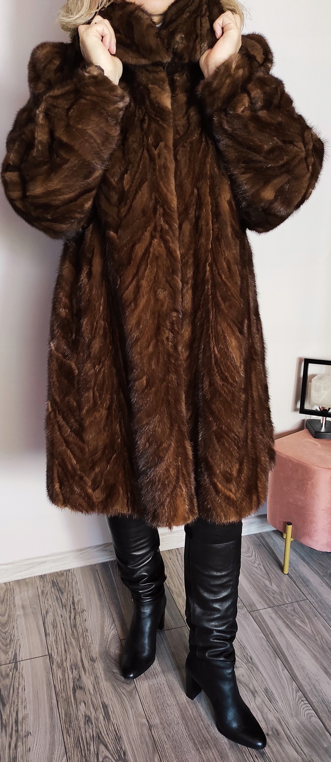 Натуральный мех норки, размер 40-44, салон RU