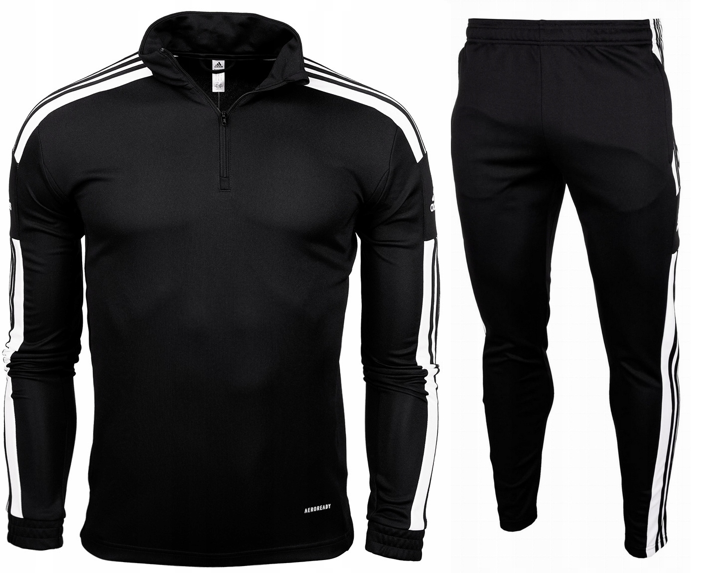 Dres Dziecięcy adidas Squadra 21 Komplet Zestaw Bluza Spodnie Czarny r. 128