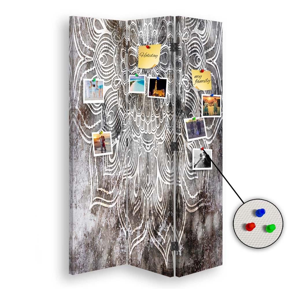 Paraván oboustranný korkový, Orientální ornament 110x170