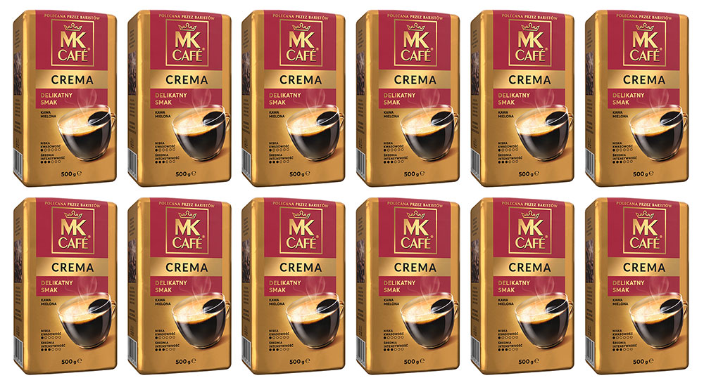 Kawa mielona Mk Cafe Crema 500g 12 szt. (6 kg)