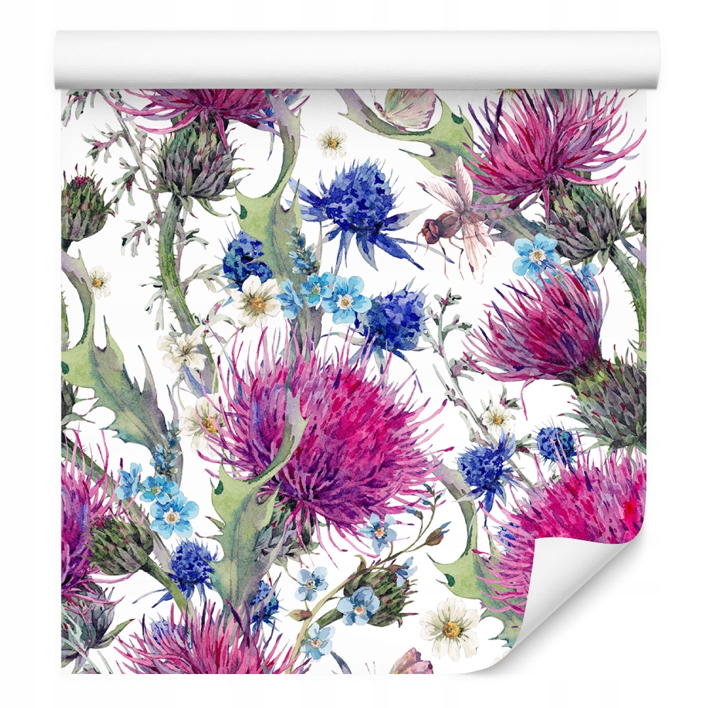 Tapeta polní květiny Ważka rostliny listy do kuchyně