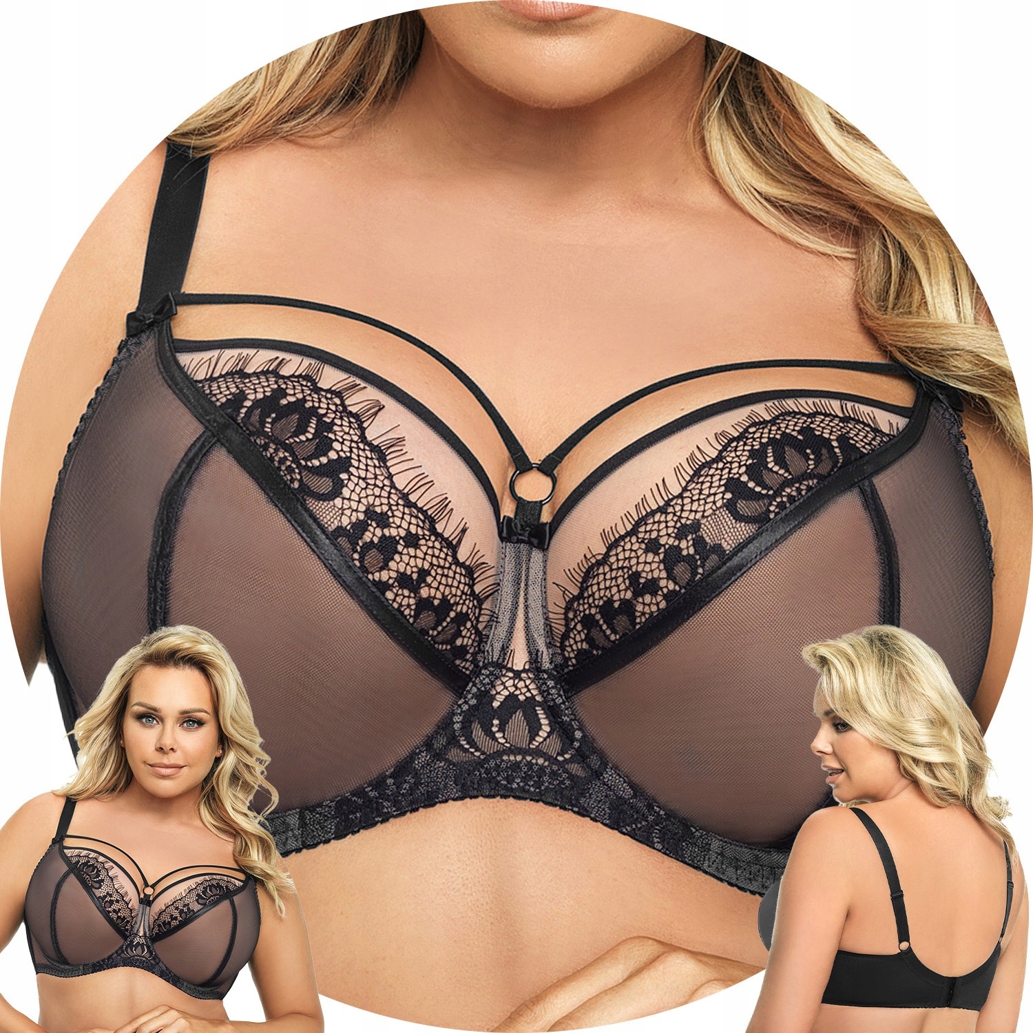 Podprsenka Soft Gorsenia K496 Paradise černá 70G