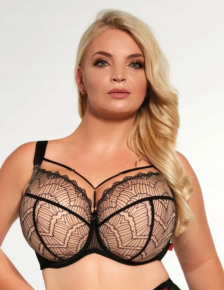 PROMOCJA -18% - Krisline passion black brassiere smart biustonosz push-up -  Biustyna