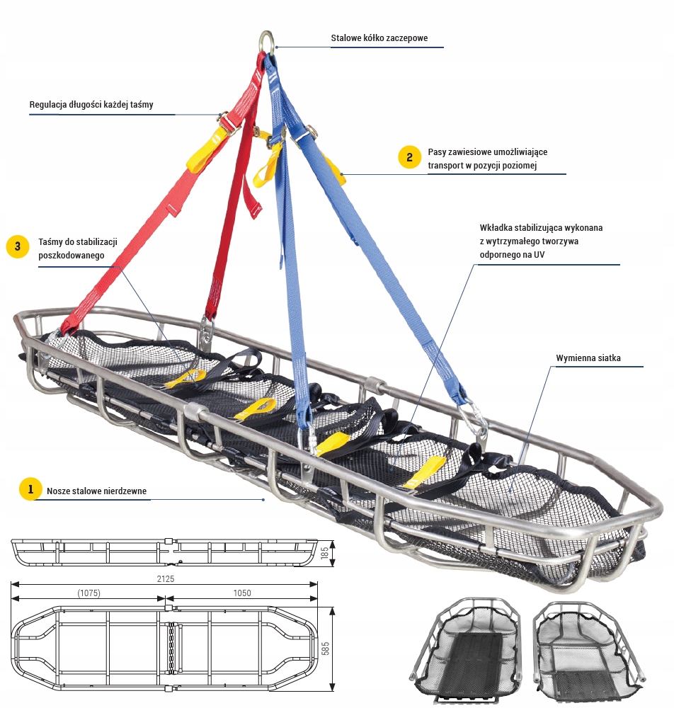 NOSZE STALOWE NIERDZEWNE ROZKŁADANE PROSTE DX 030