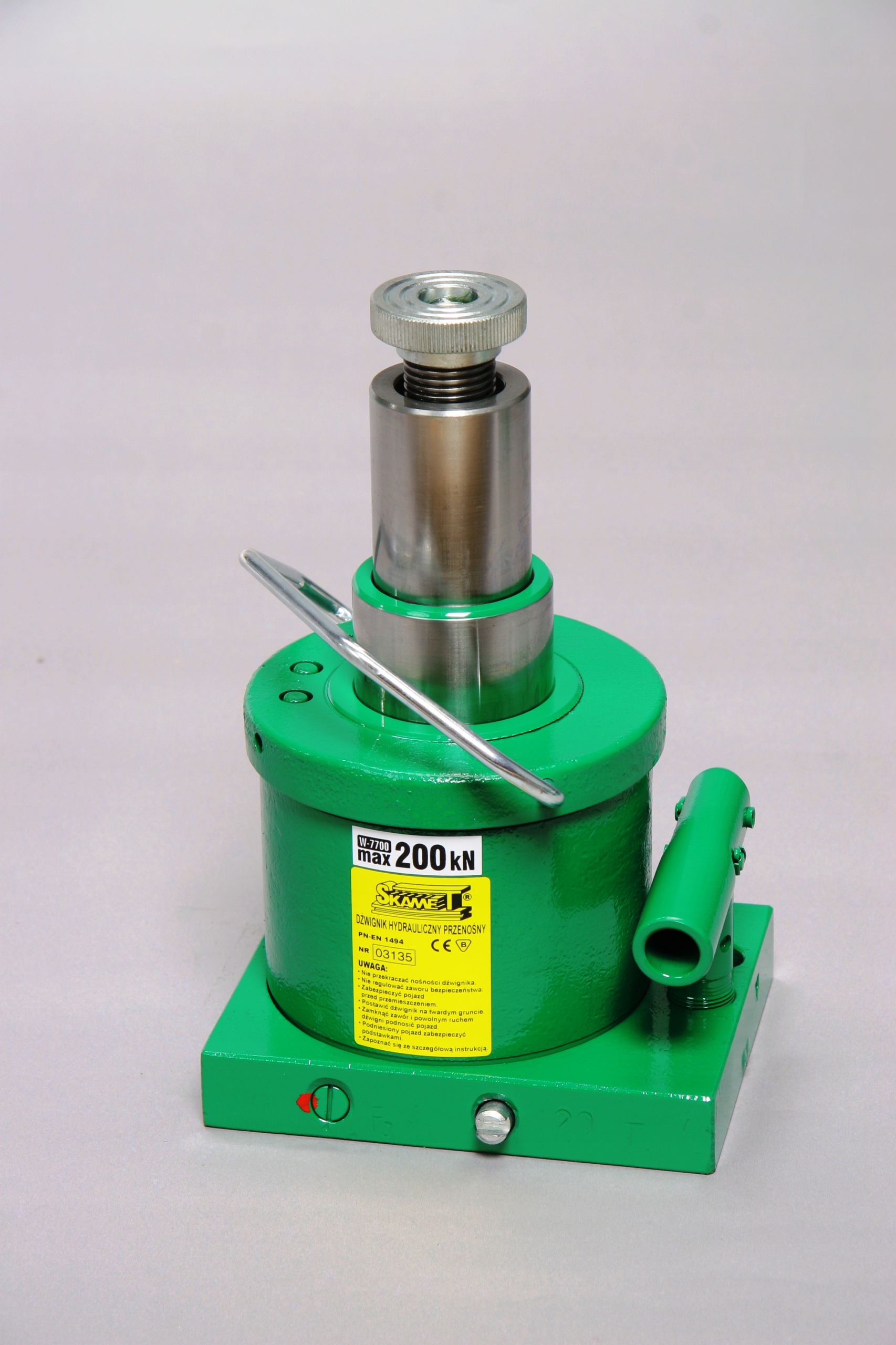 DZWIGNIK HYDRAULICZNY SKAMET 20 T NISKI DWUTLOKOWY Producent code W 7700