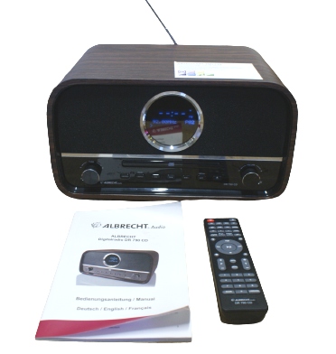 Retro radio Albrecht DR 790 CD, DAB+/FM/CD BT Radio DAB+ FM