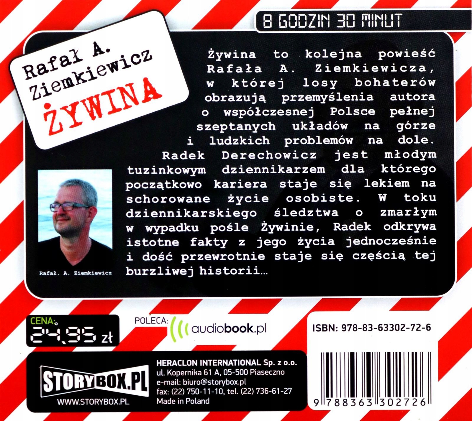 ŻYWINA - RAFAŁ A. ZIEMKIEWICZ (DIGIPACK) [AUDIOBOOK] [CD-MP3] Stan opakowania oryginalne