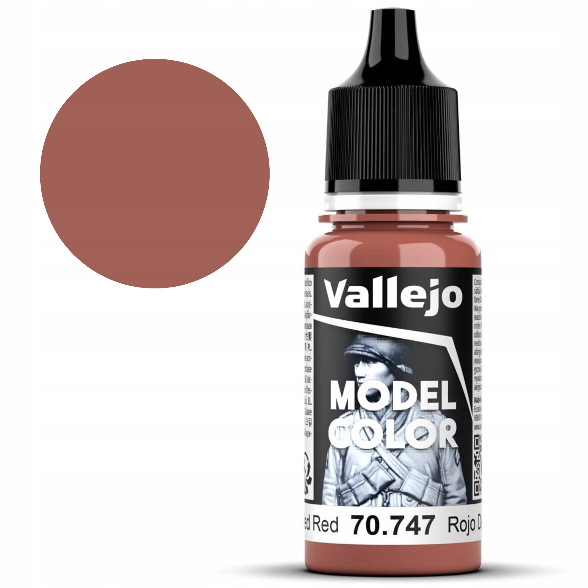 Farbka Vallejo Model Color Faded Red 18ML 70.747