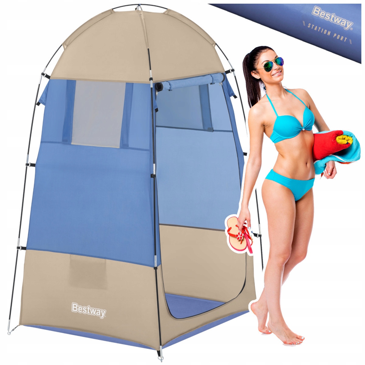 Stan Plážová šatna Turistická sprcha Toaleta Wc Bestway 68002