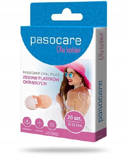 

Pasocare Oval Plus plastry okrągłe 22mm 20 sztuk