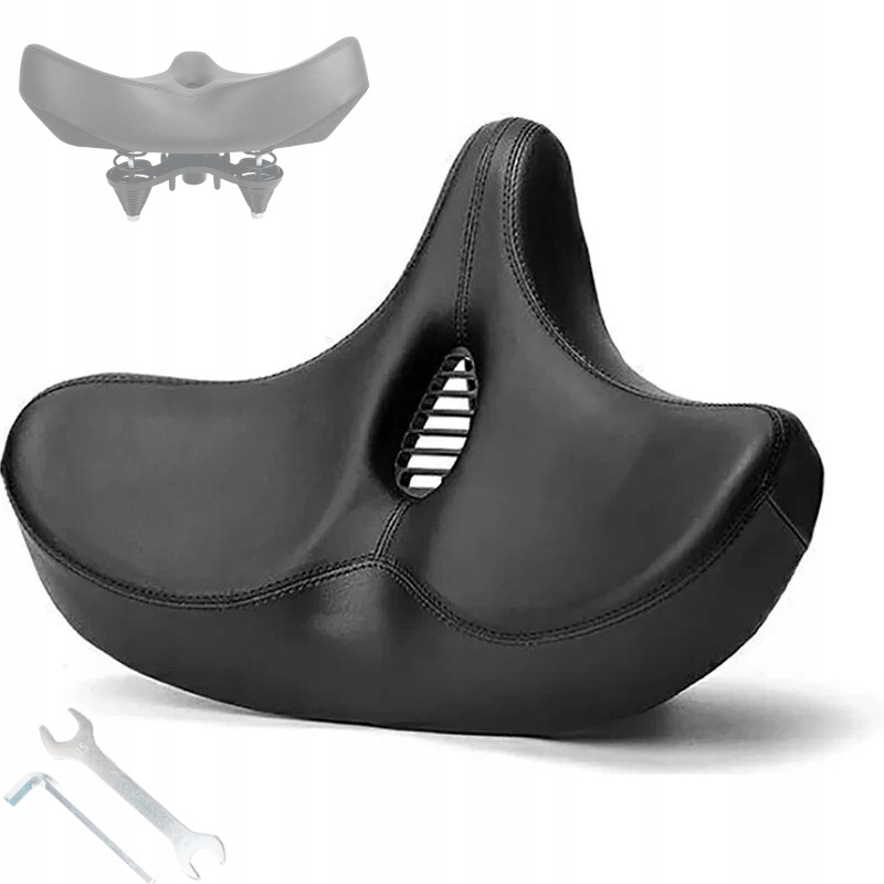 Siodełko Rowerowe Duży Szerokie Miękkie Siodło XXL Na Rower Miejski