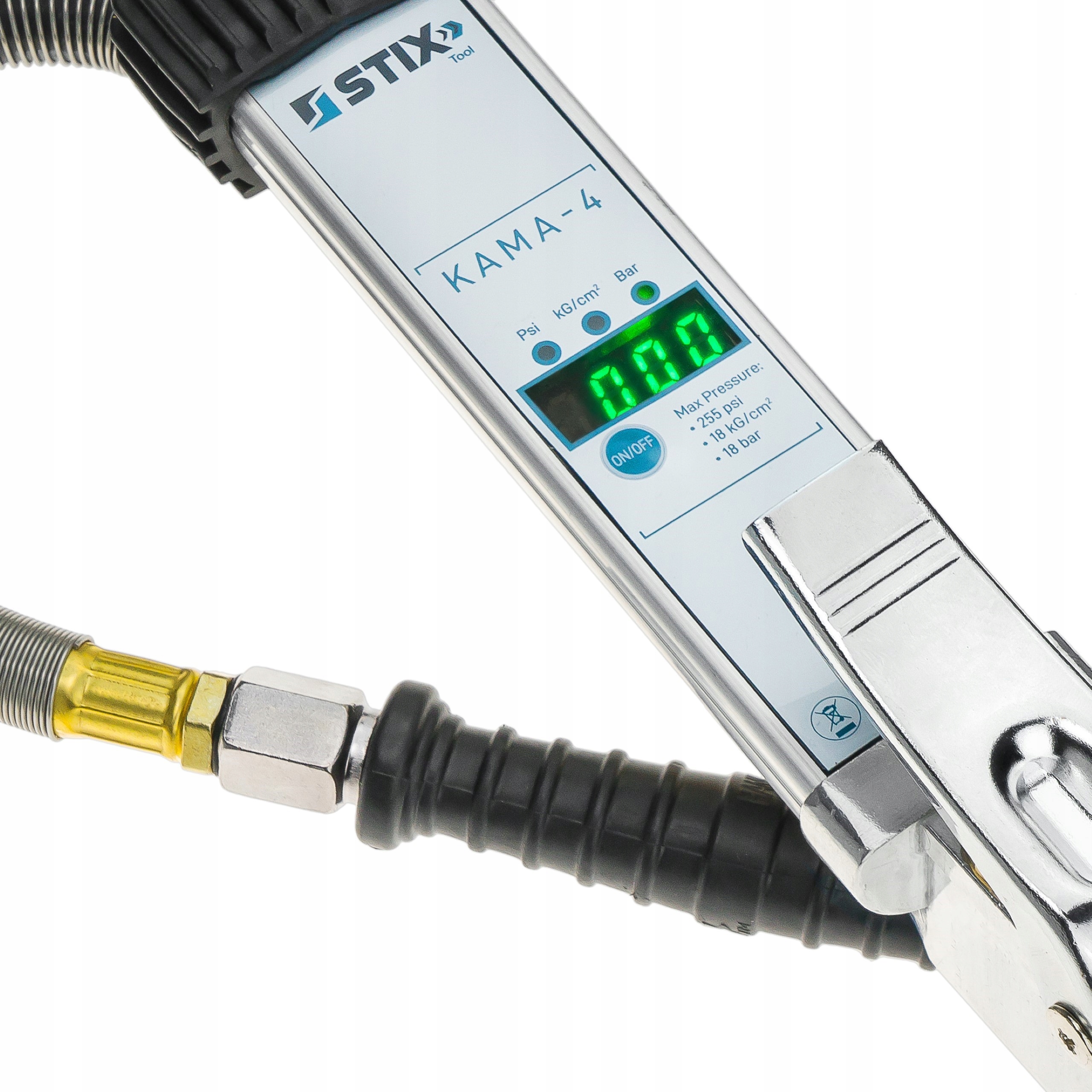 PISTOLET ELEKTRONICZNY DO POMPOWANIA KÓŁ OPON CIĘŻAROWYCH KAMA-4 18BAR STIX Kod producenta 11-85-66537