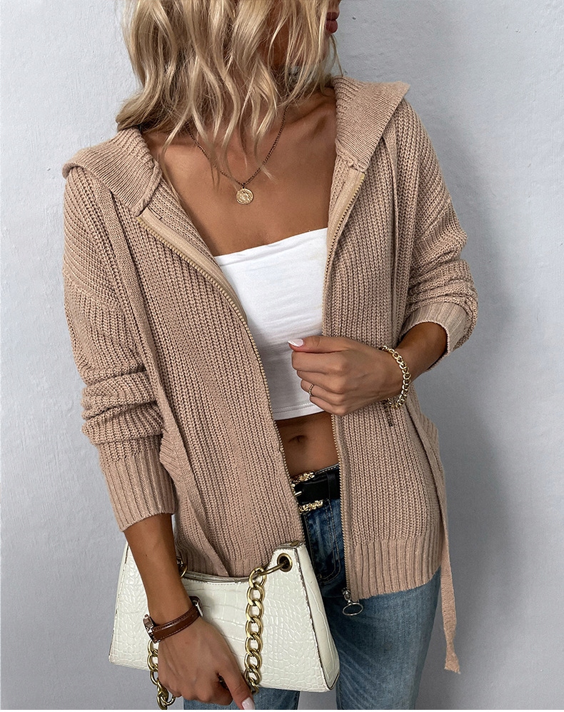 ROZPINANY DAMSKI SWETER KARDIGAN KAPTUR NA ZAMEK Marka inna