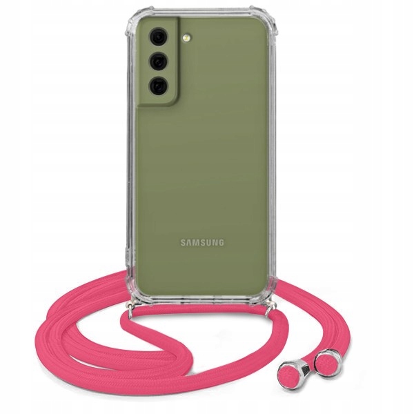 

Etui Crossbody do Samsung S21FE Case Sznurek Róż