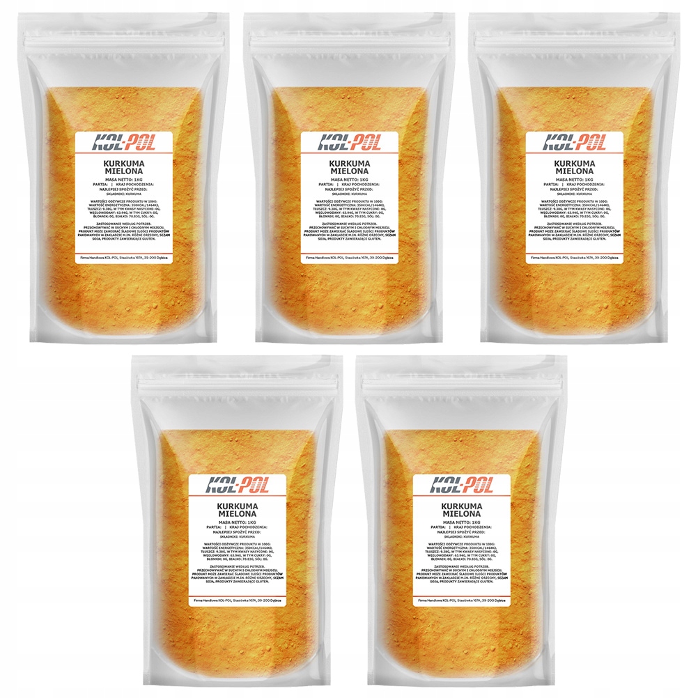 Kurkuma Mielona 5kg Naturalna Kol-pol