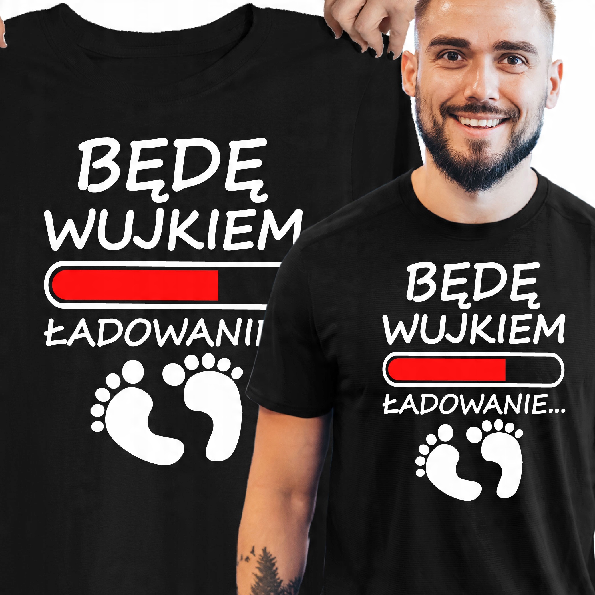 

Tshirt Przyszły Wujek Proszę Czekać Będę Wujkiem