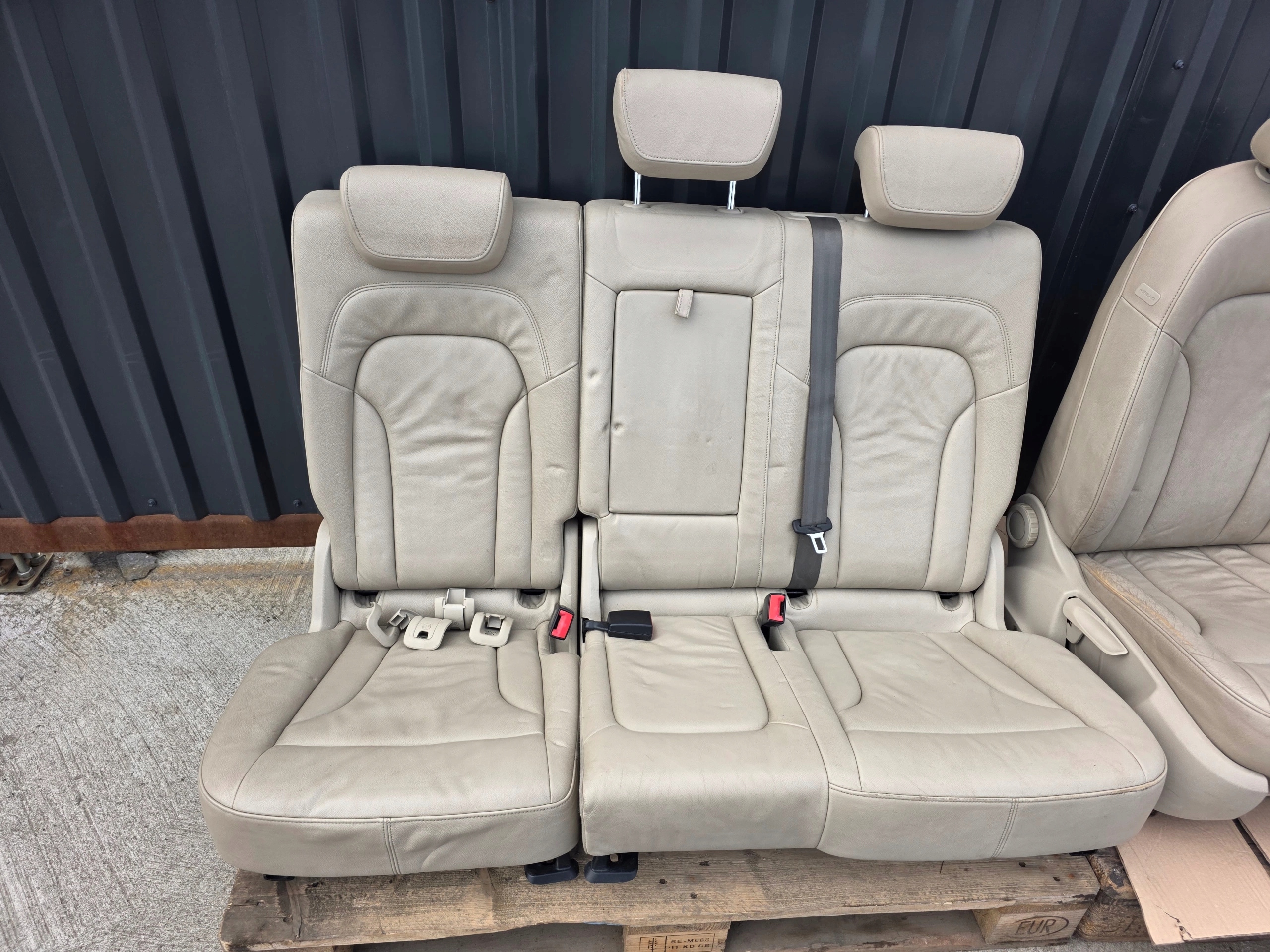 Sitz Sitze AUDI Q5 8R Leder 2008-2016 SZARE KOMPLET !!! *2
