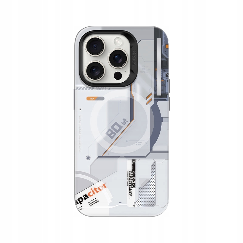 Etui Benks do iPhone 15 Pro Magnetic MagSafe Mecha Series biały