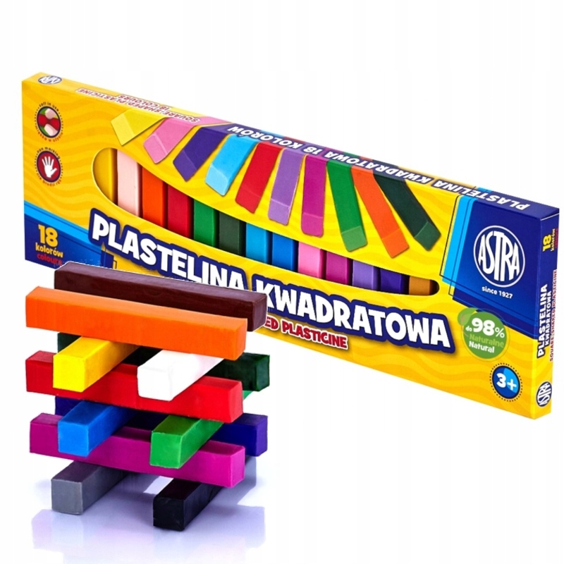

Plastelina Kwadratowa Astra Szkolna
