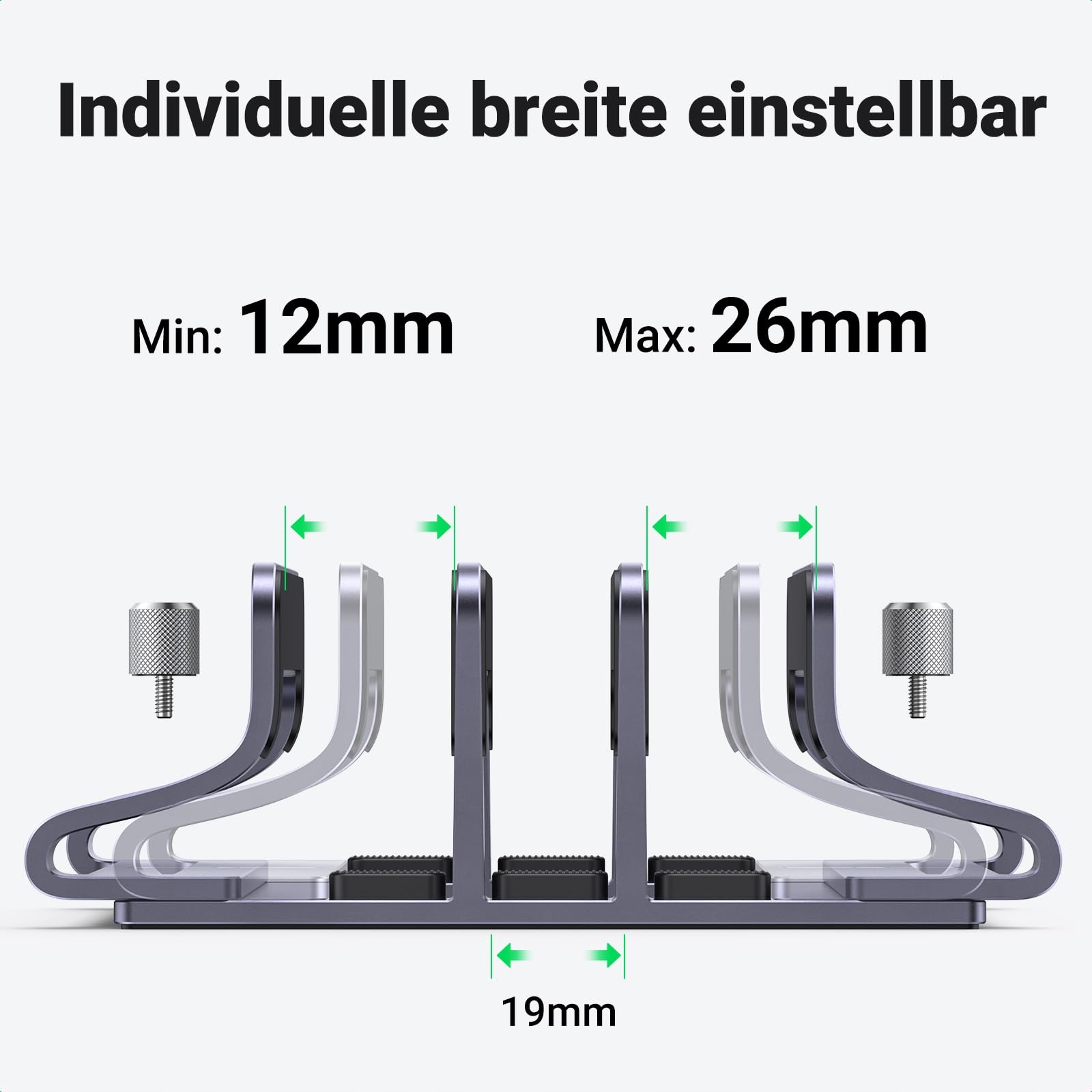 UGREEN Aluminiowy Stojak Na Laptopa 3 Sloty MacBook iPad Huawei Dell HP — miniatura 4