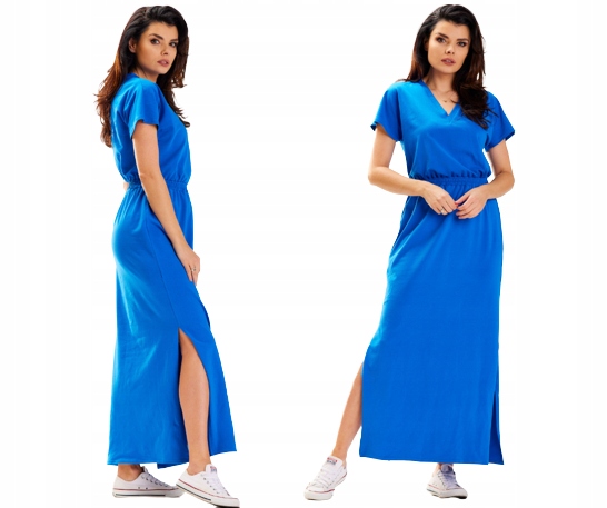 Dlouhá volná tepláková šaty sukně, velikost L