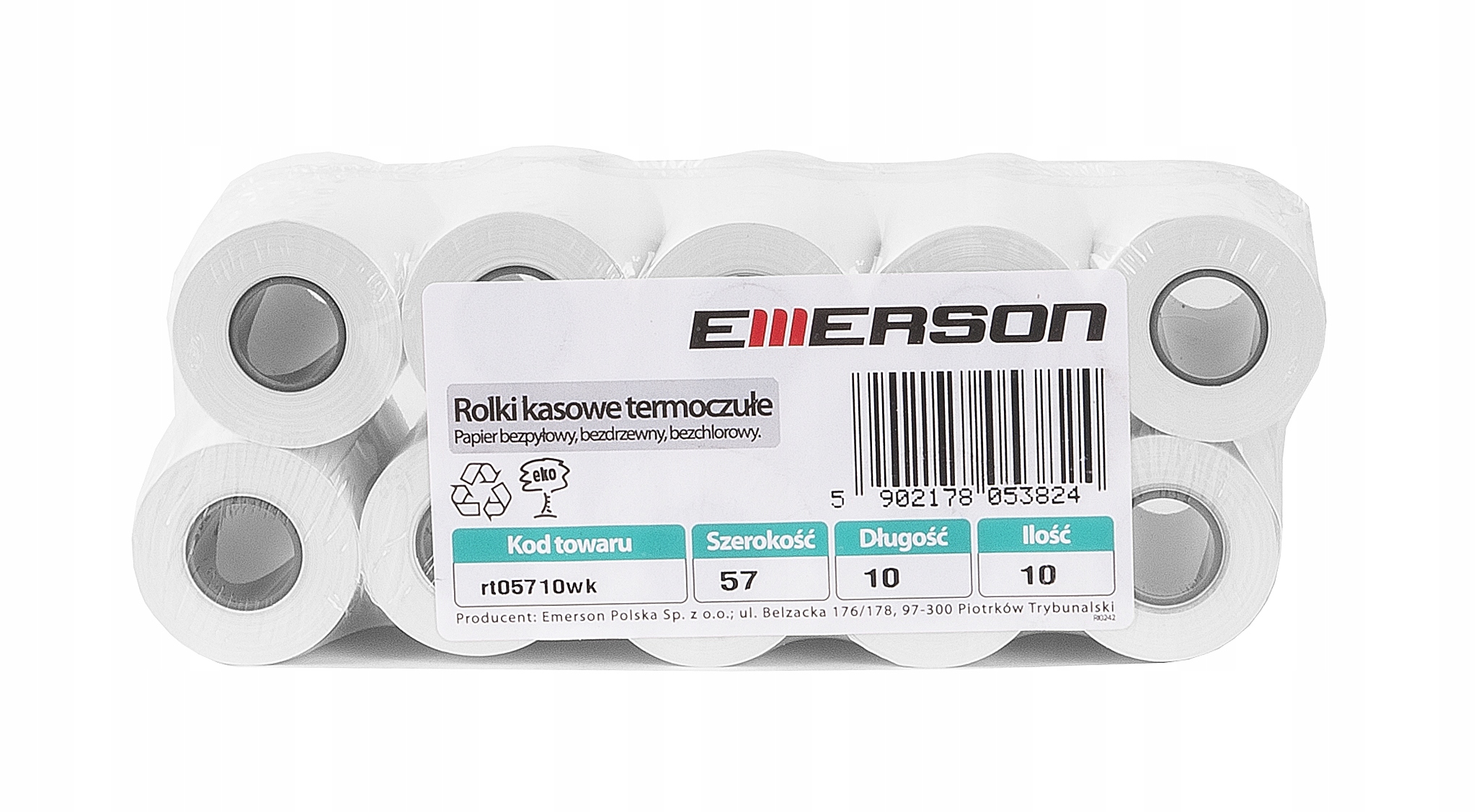 Rolka termiczna do kas drukarek fiskalnych 57x10