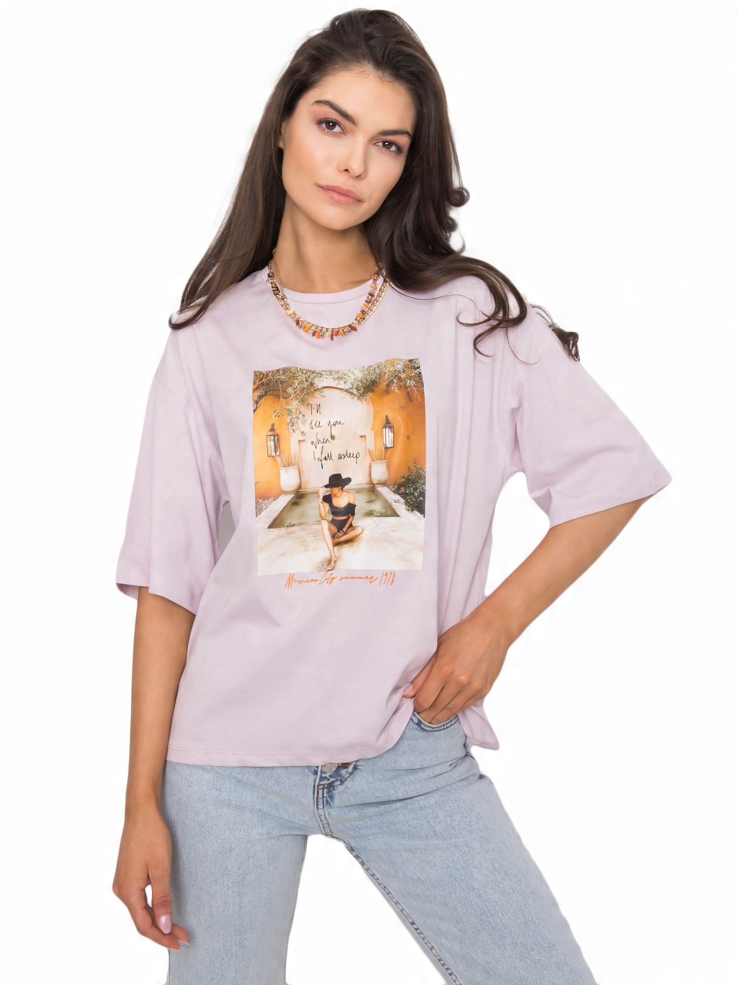 

Koszulka Damska t-shirt z nadrukiem - XL