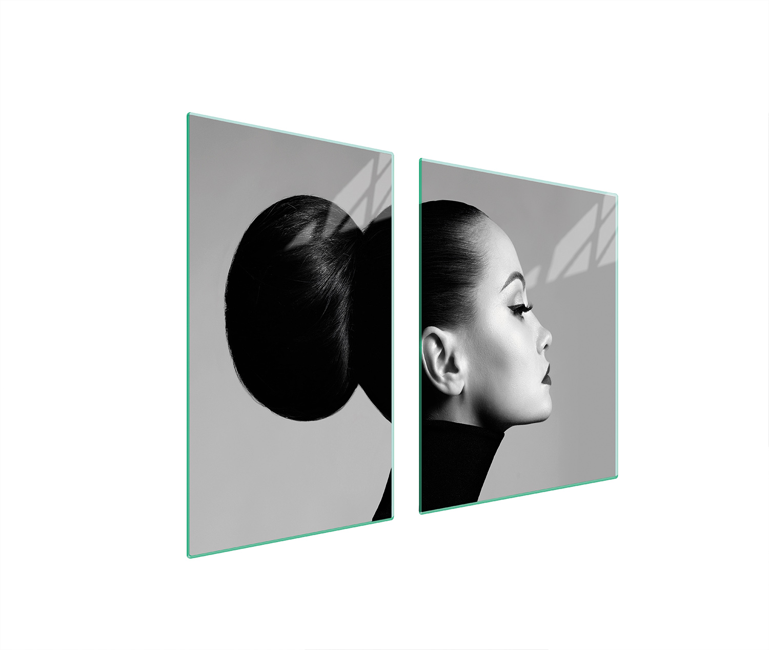 Skleněná Deska a Krájecí Deska 100x52 Žena Tvrzené Sklo