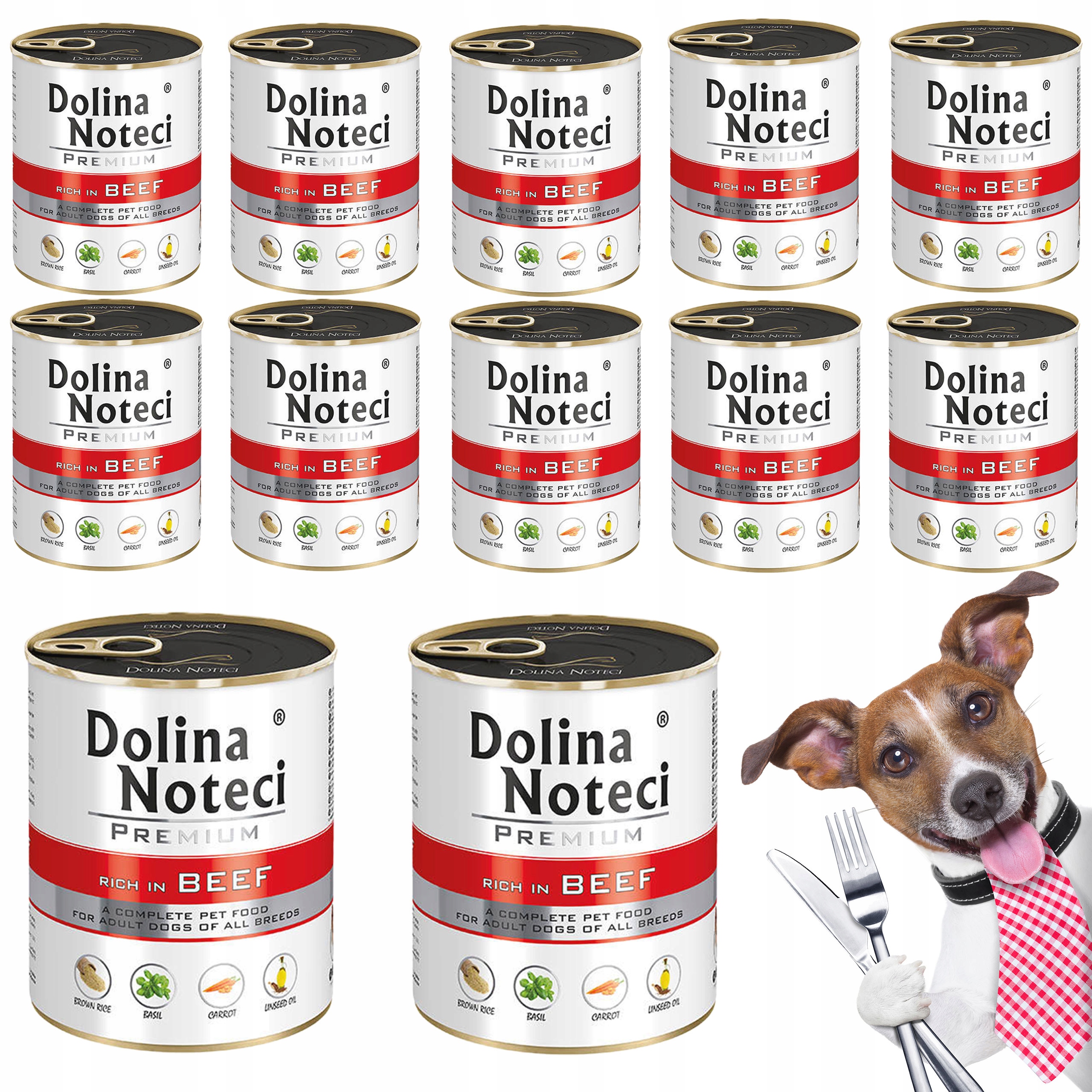 Levně Dolina Noteci Premium Krmivo pro psy Hovězí 12 x 800 g