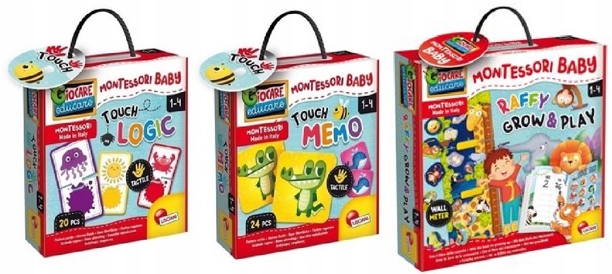 Lisciani Montessori Baby Touch Logic Pakiet x3