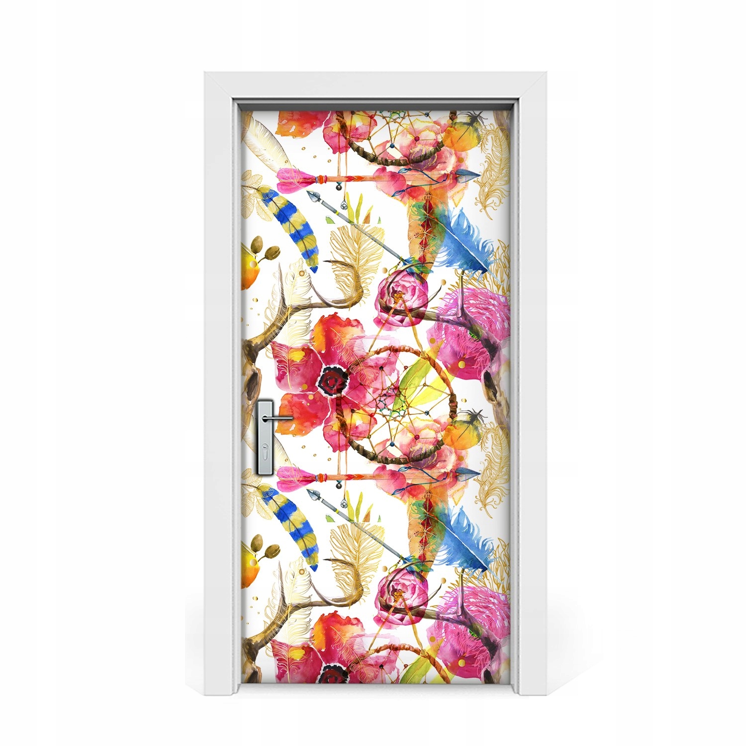 

Okleina na drzwi Indiańskie motywy 95x205