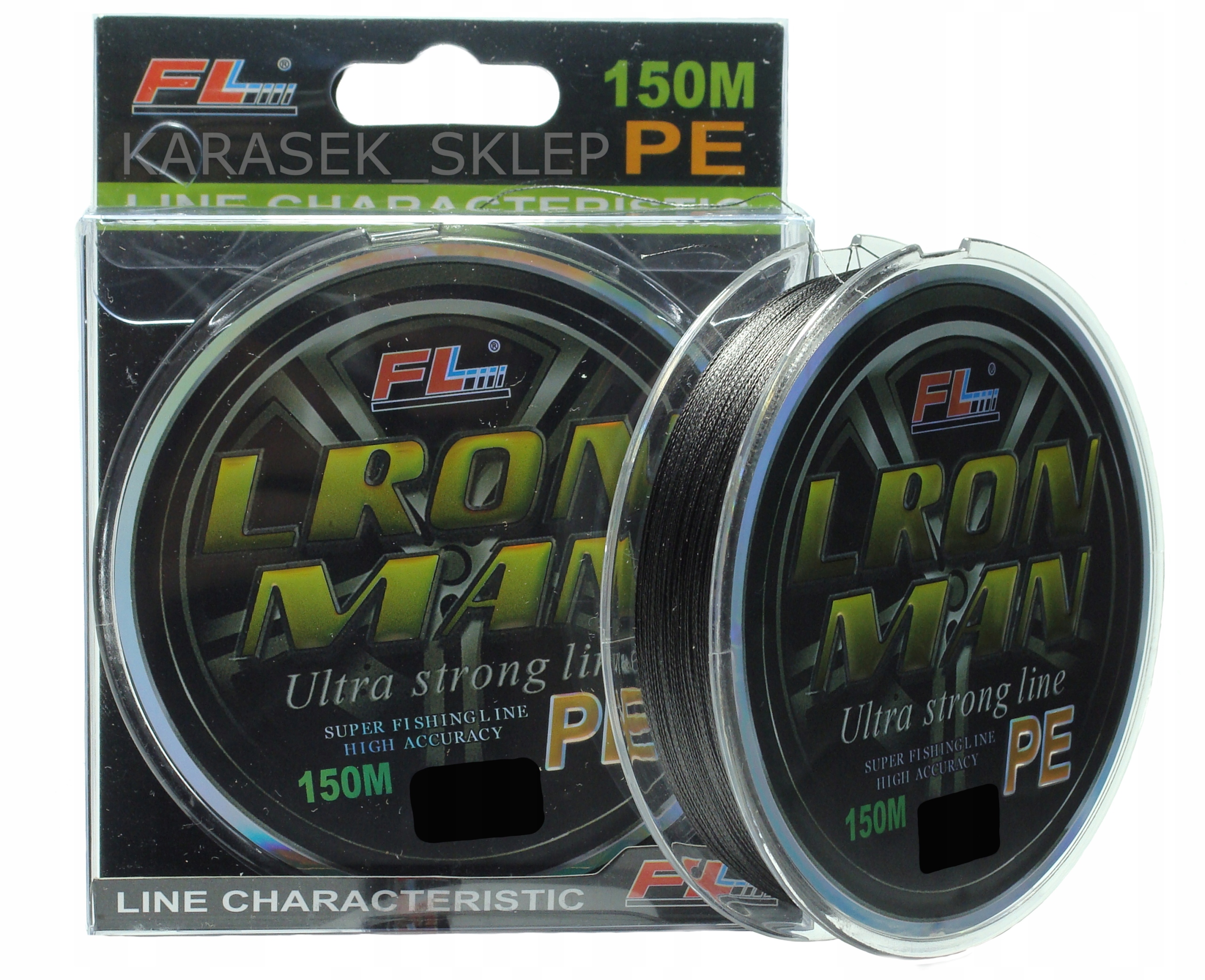 

Plecionka Lron ManFL 150/300m 0,14mm 9,00kg czarna