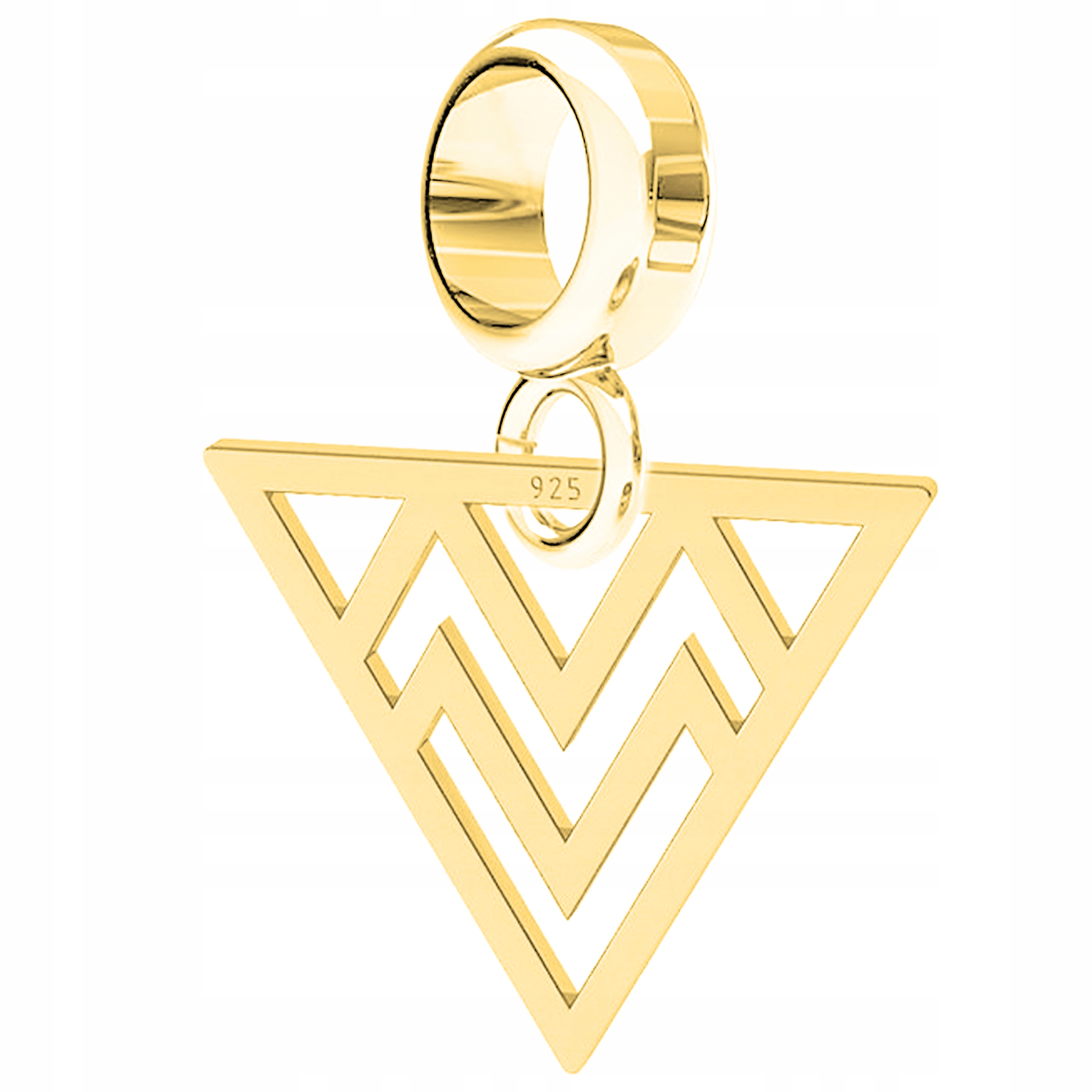 Zlaté přívěsky s trojúhelníkem Matma Trojúhelníky Stříbro 925