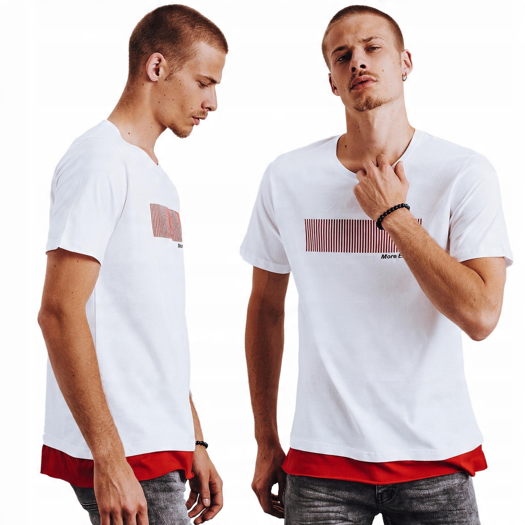 

Męska Koszulka T-shirt Z Nadrukiem rx4650 - L
