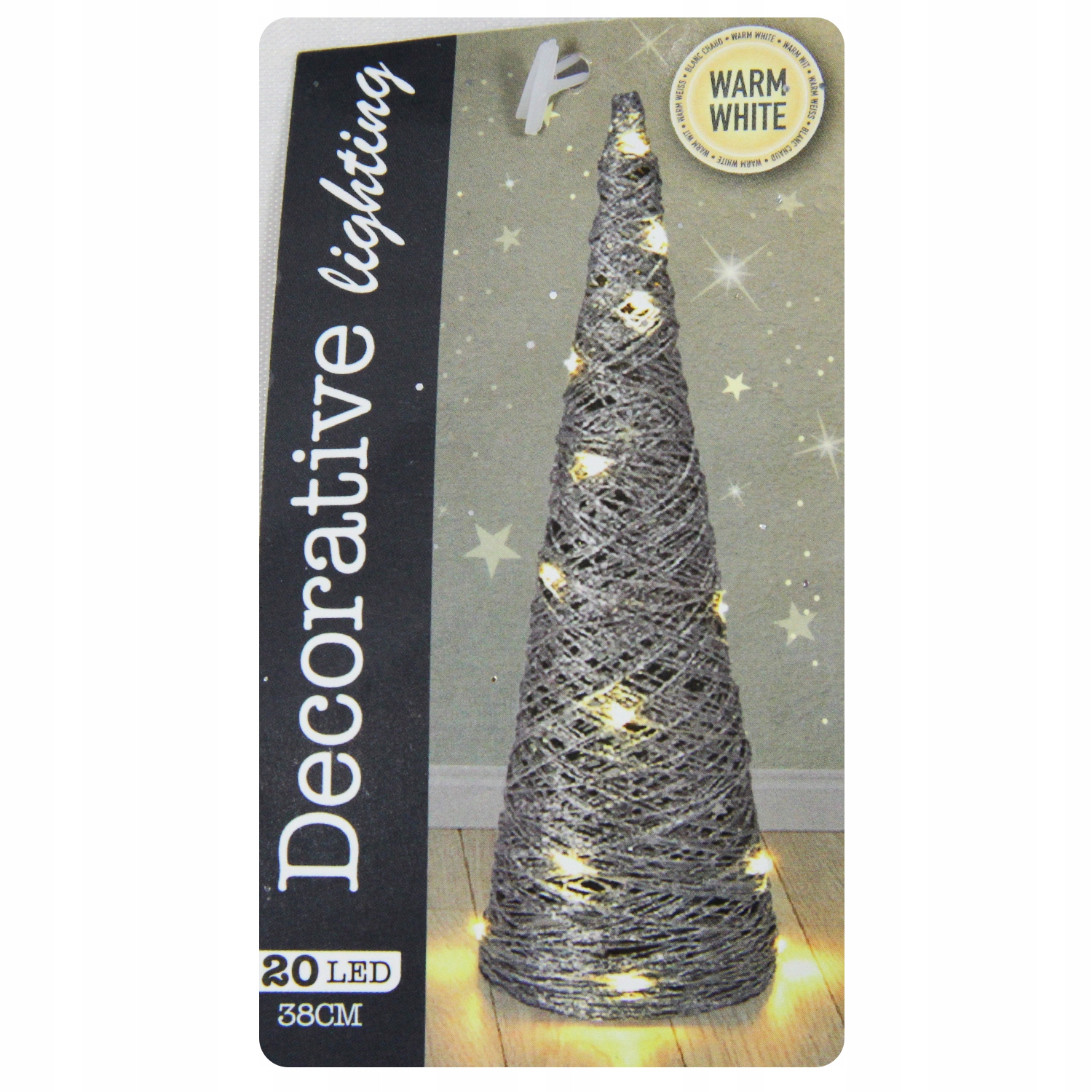 Brokatowa choinka świąteczna ze światełkami LED Rodzaj choinki sztuczna