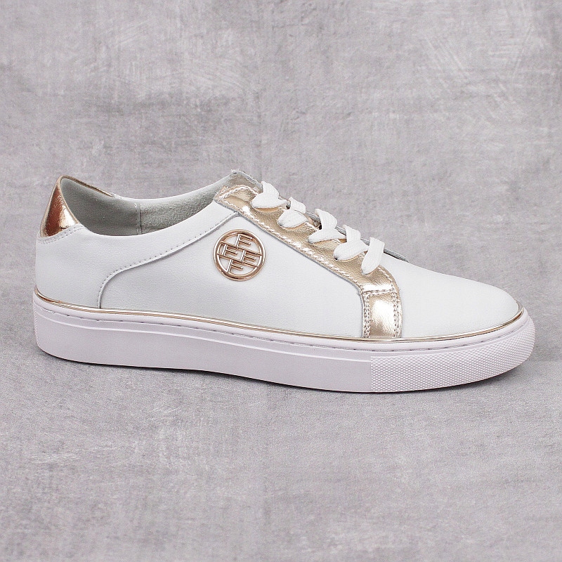 Filippo DP3617 Bílé Kožené Tenisky vel. 37