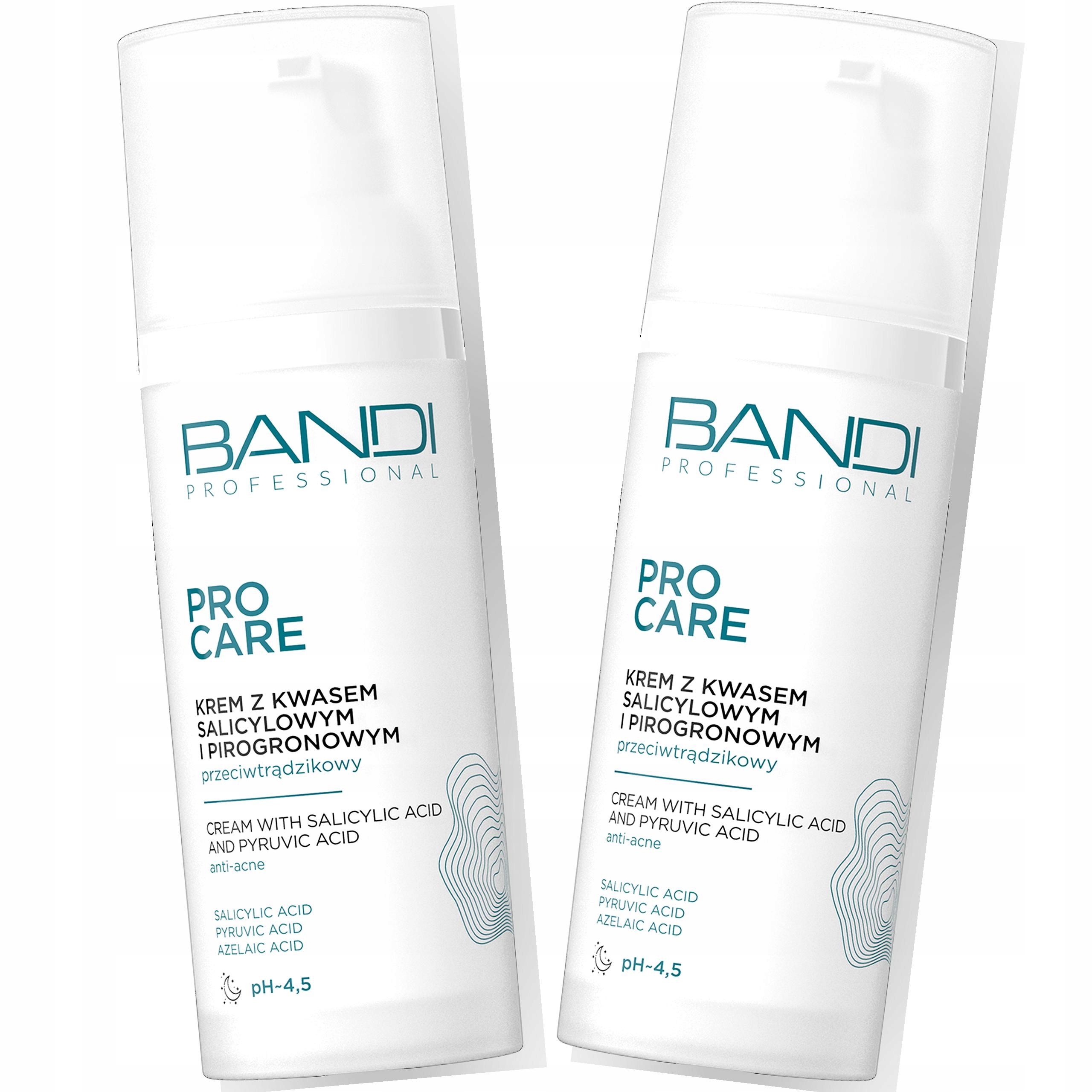 Krem do twarzy Bandi przeciwtrądzikowy z kwasem salicylowym, noc