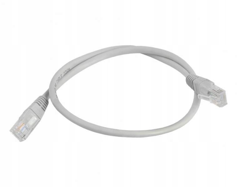

Kabel do internetu 8p8c RJ45 Lan szary 0,5m (0293)