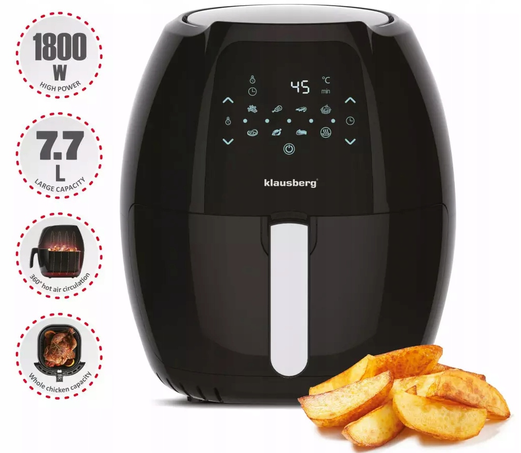 

Frytownica Beztłuszczowa Frytkownica 7,7L 1800 Wat