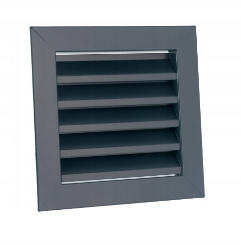 Ventilační mřížka kovová antracit 14x14 Pl