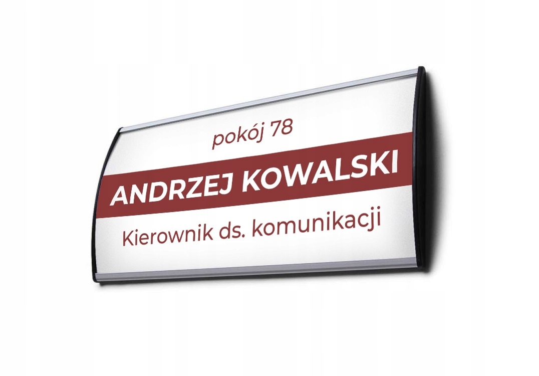 

Tabliczka przydrzwiowa A5 wypukła oznaczenie drzwi