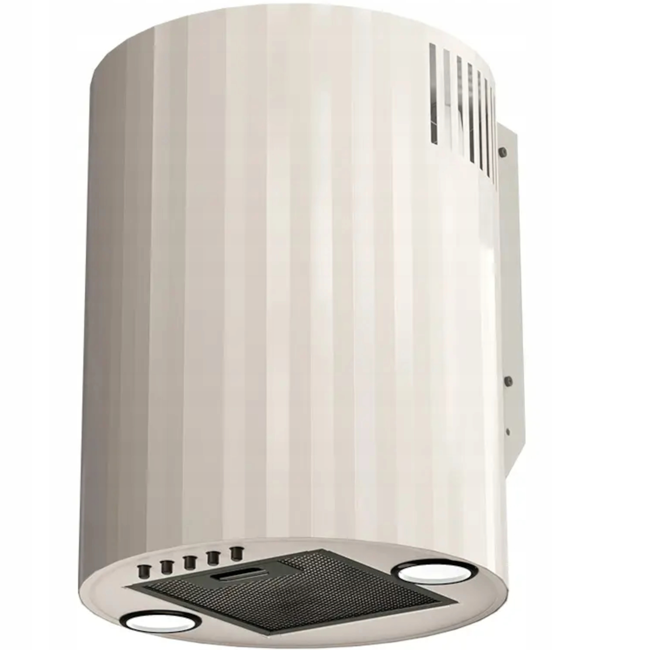 Okap kuchenny kominowy przyścienny okrągły tuba Kaszmir Elba Mini 31 cm Led