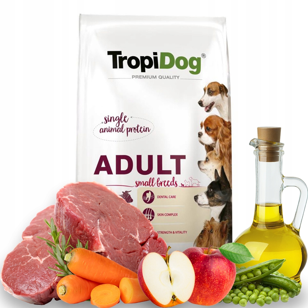 Tropidog Small breeds Beef 8kg mini dla małych ras