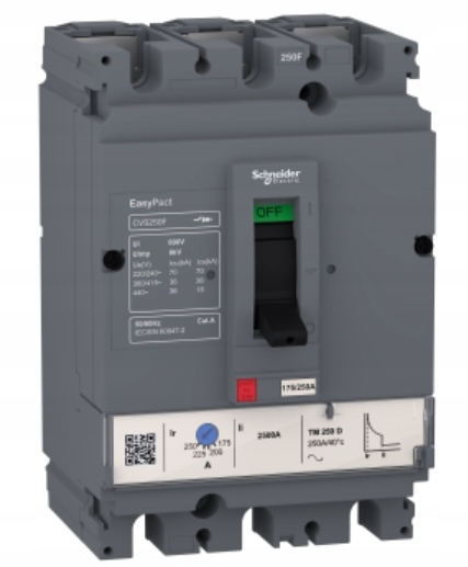 Wyłącznik mocy 3P 250A Compact Cvs EasyPacT 36kA wyzwalacz Tmd LV525333
