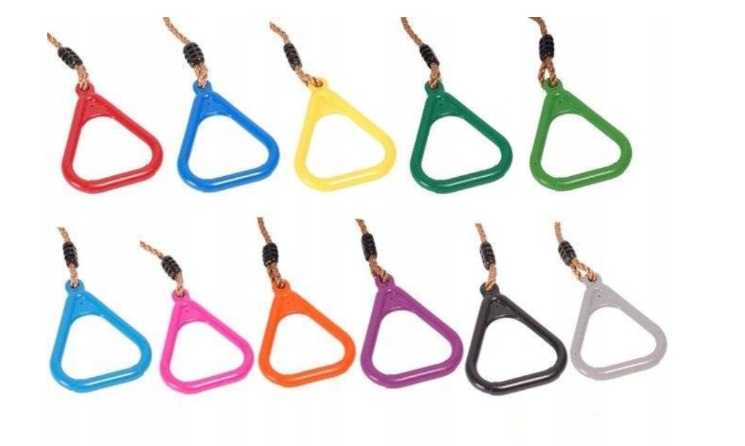 ОБРУЧИ ТРЕУГОЛЬНЫЕ ГИМНАСТИЧЕСКИЕ КОЛЬЦА ДЕТСКАЯ ПЛОЩАДКА-ЦВЕТА --