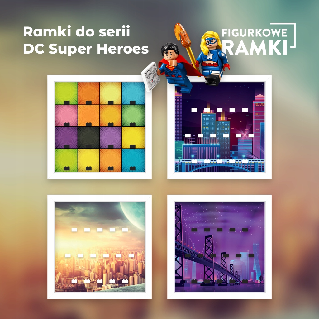 RAMKA DO LEGO MINIFIGURES 71026 DC HEROES 27CM Marka LEGO