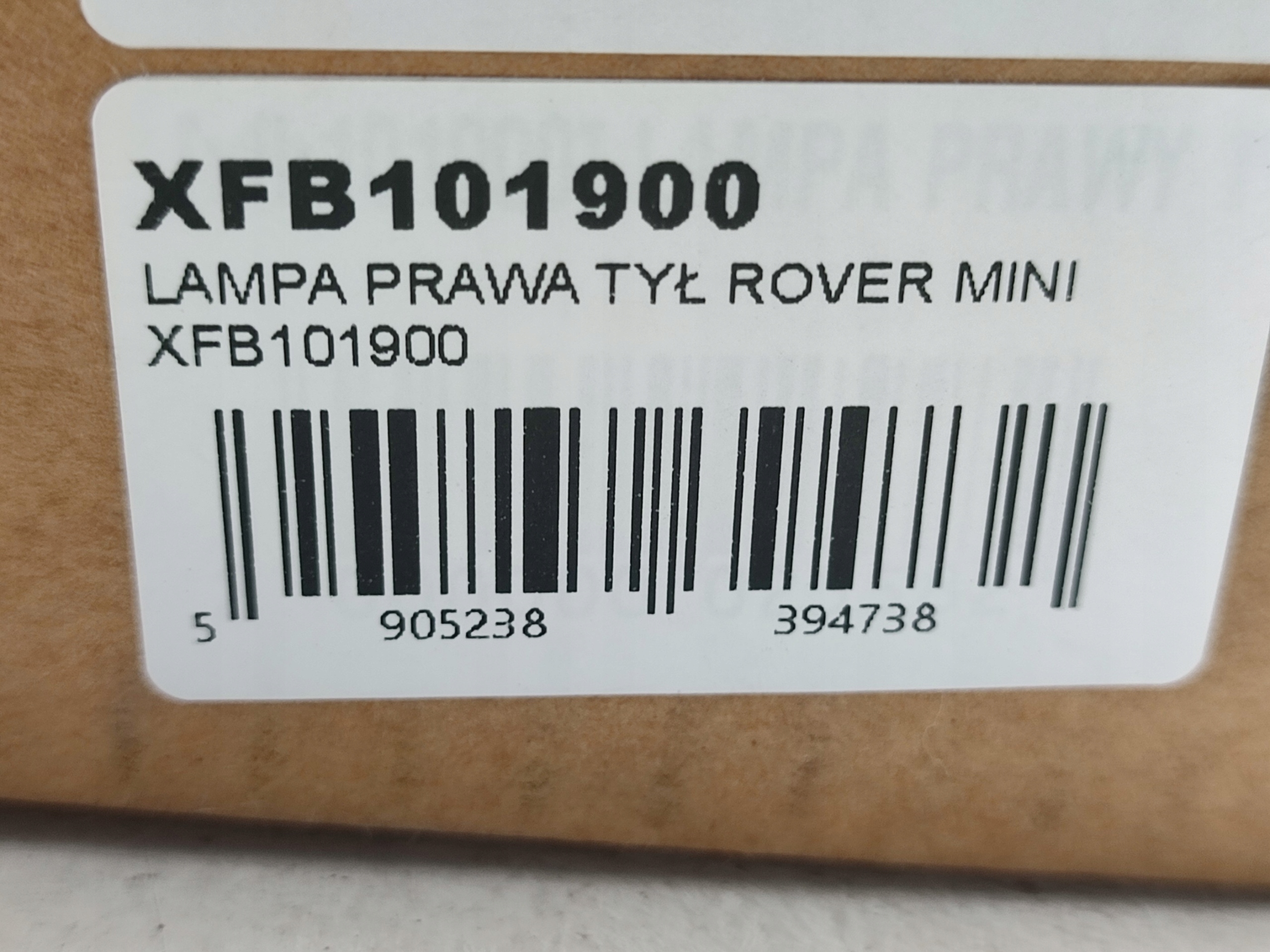 light right rear part ROVER MINI 1976-2000 / XFB101900